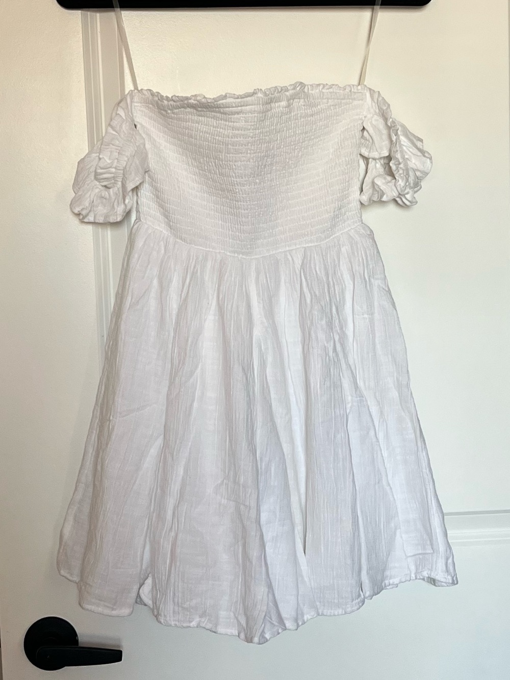 American Eagle Smocked Off-The-Should Mini Dress NWT